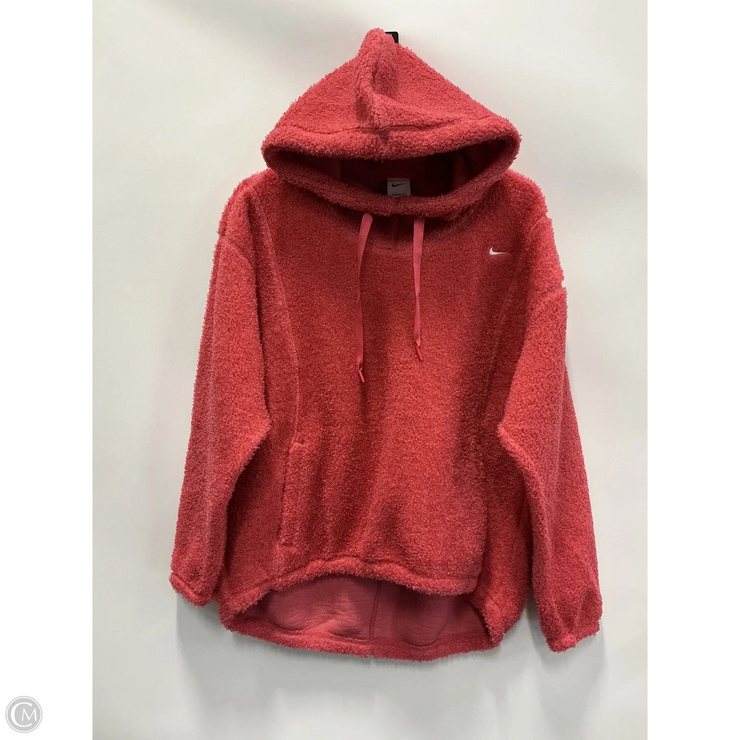 Sweatshirt Hoodie By Nike In Coral, Size: S