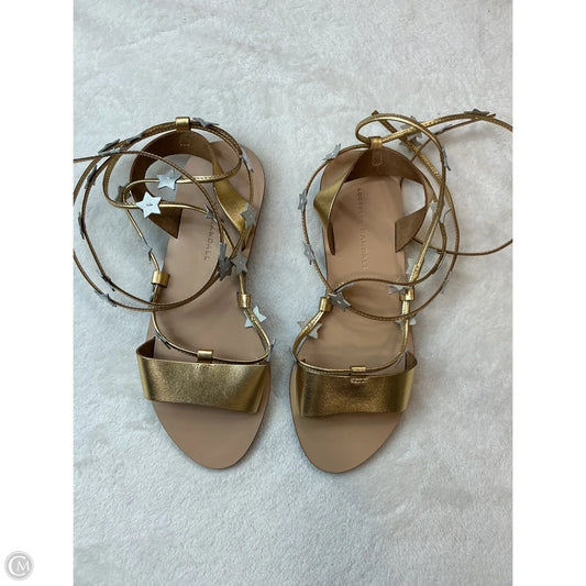 Sandals Flats By Loeffler Randall In Gold & Silver, Size: 7.5