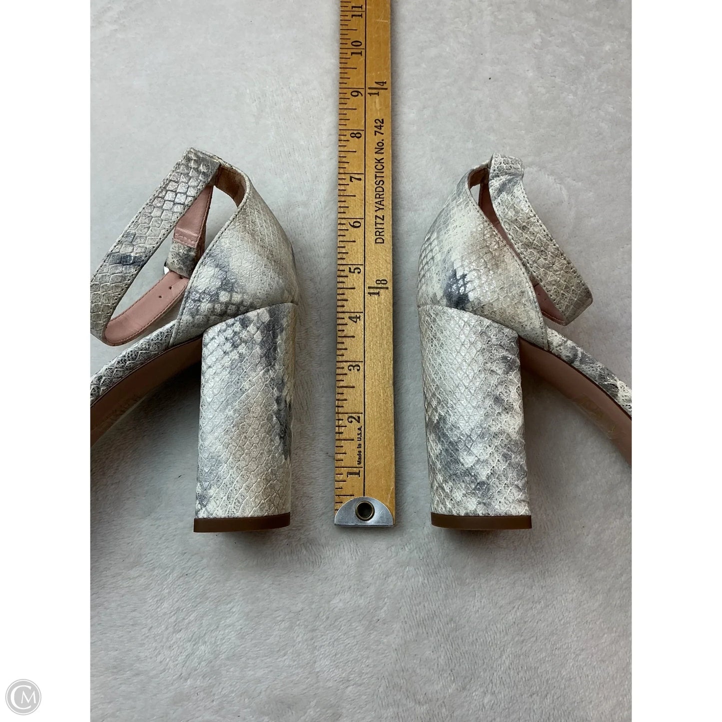 Shoes Heels Block By J. Crew In Grey & White, Size: 8