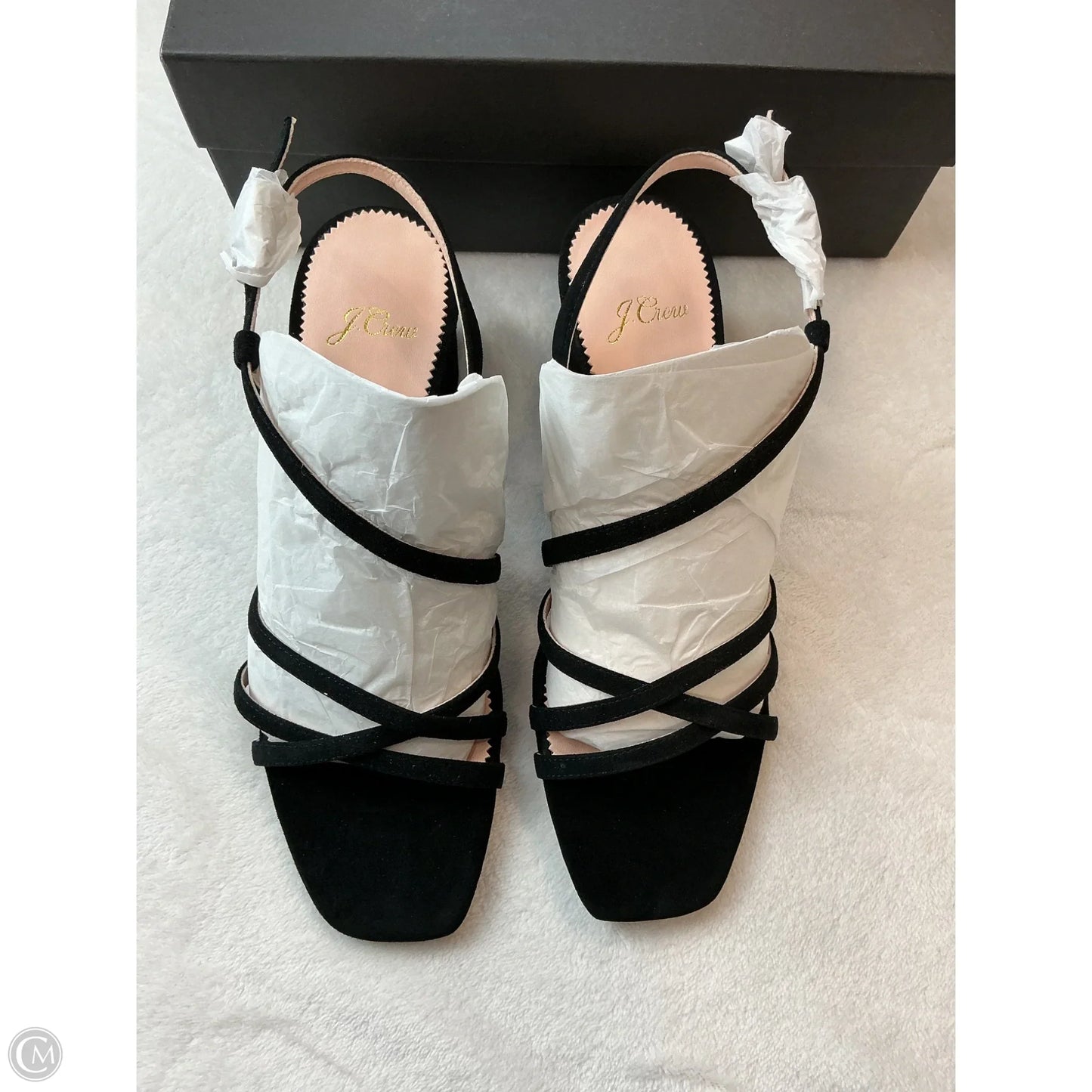 Sandals Heels Block By J. Crew In Black, Size: 8