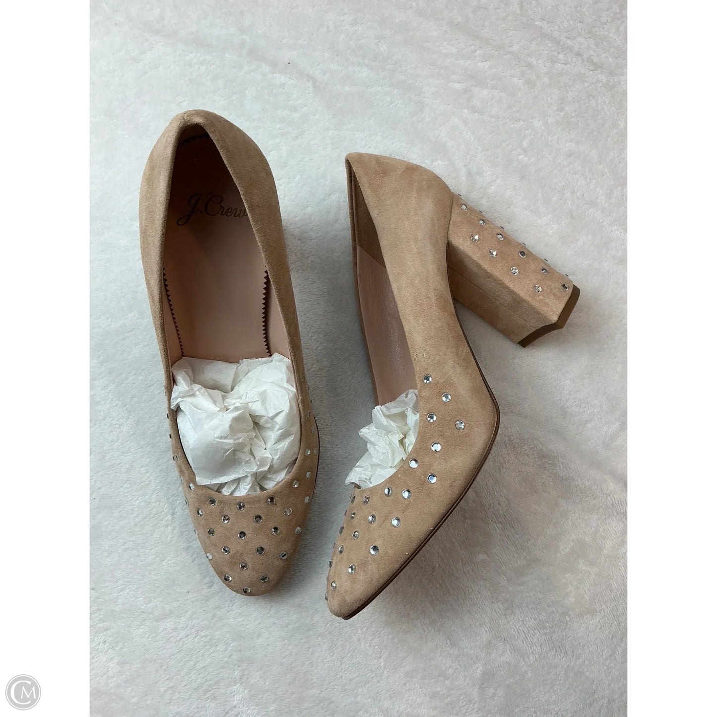 Shoes Heels Block By J. Crew In Cream, Size: 8