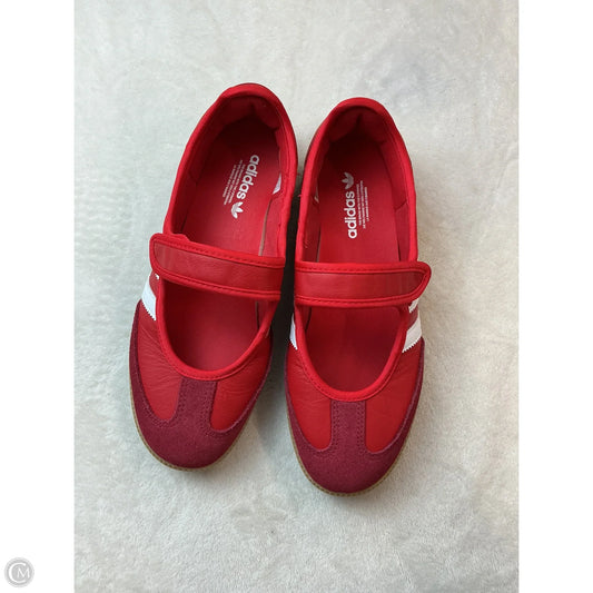 Shoes Flats By Adidas In Red, Size: 7