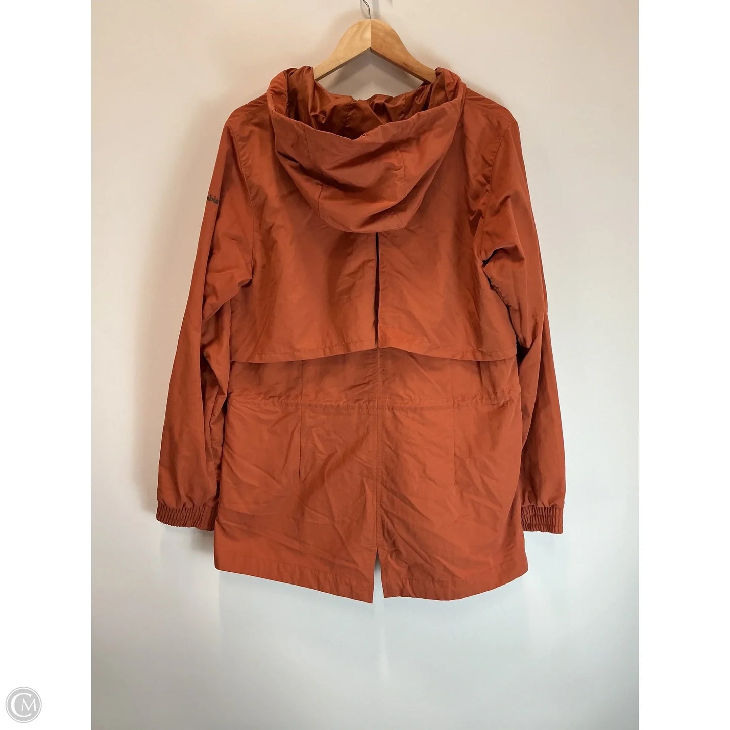 Jacket Windbreaker By Columbia In Orange, Size: L