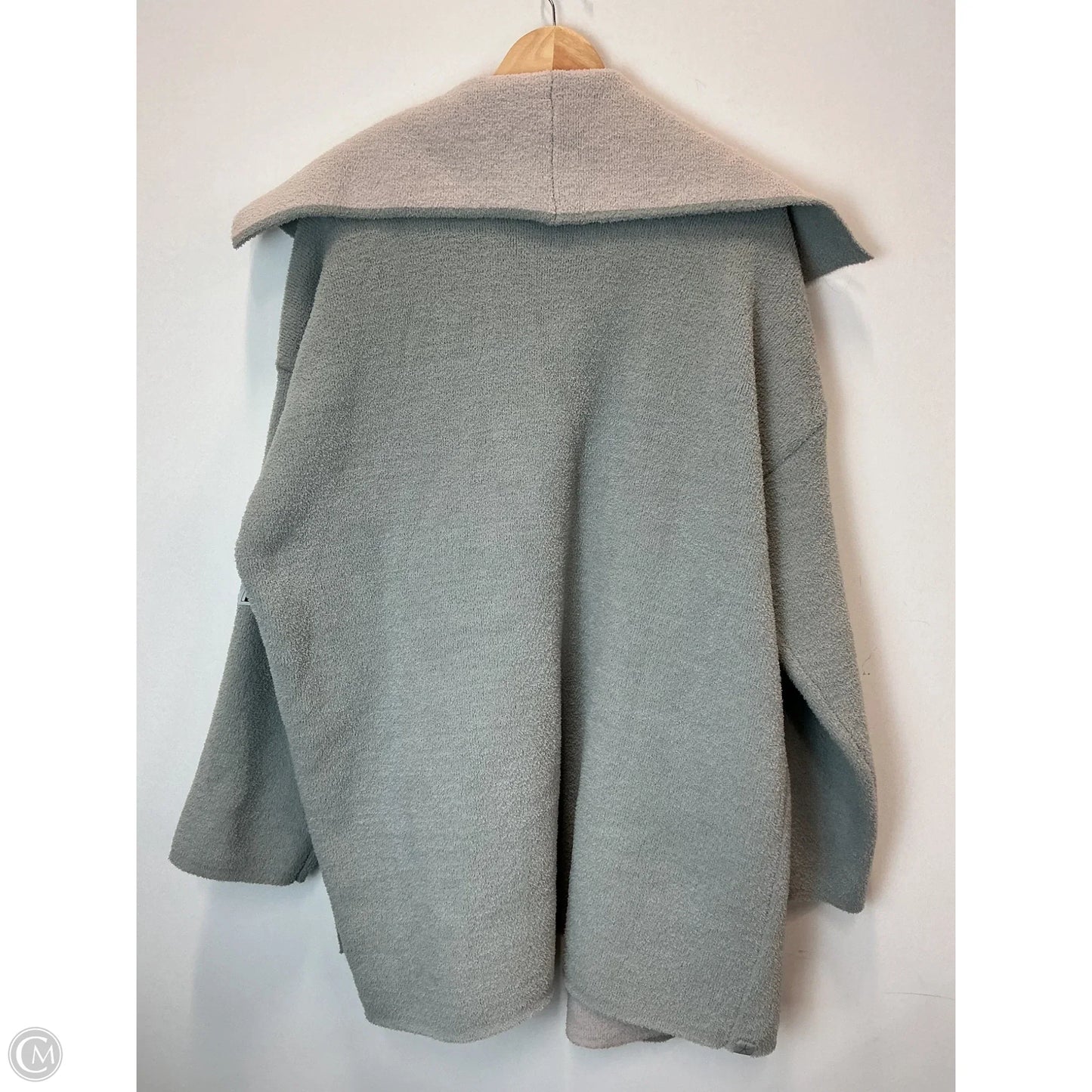 Sweater Cardigan By Barefoot Dreams In Blue & Grey, Size: L