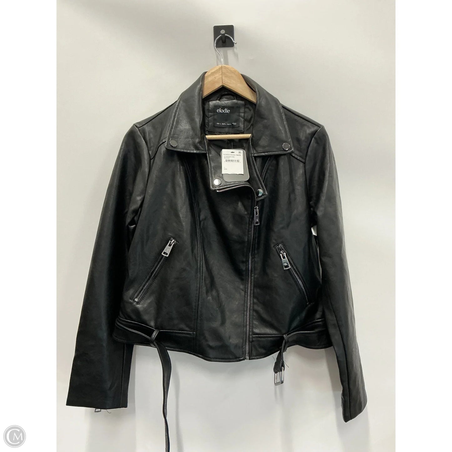 Jacket Moto By Elodie In Black, Size: L