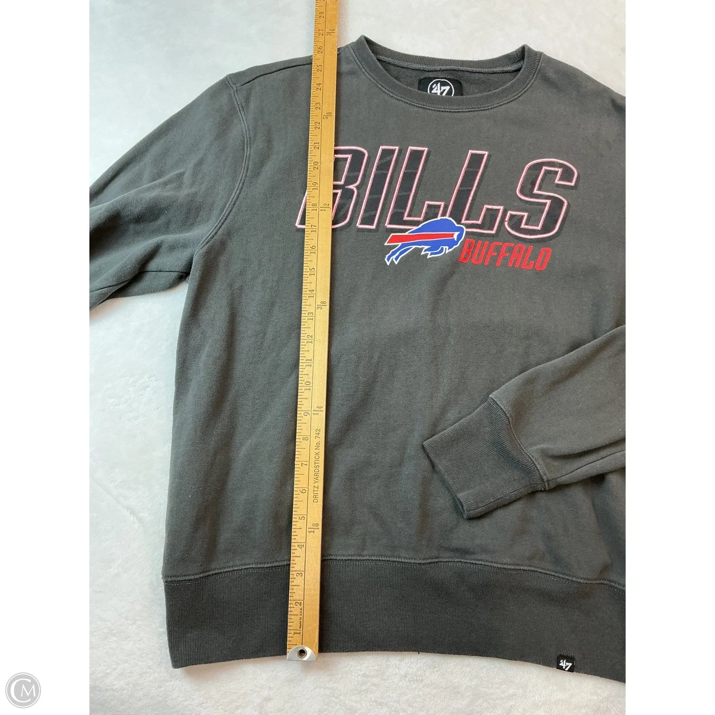 Sweatshirt Crewneck By Clothes Mentor In Grey, Size: L