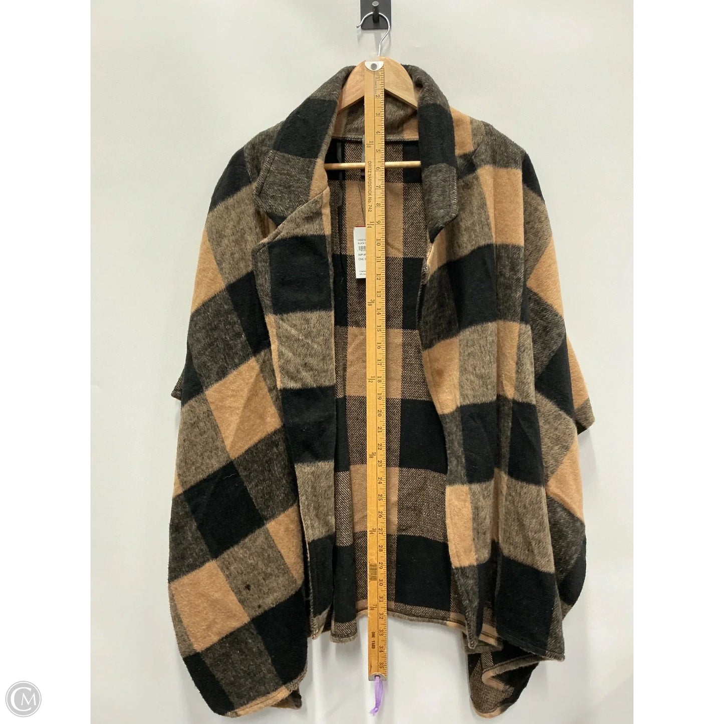 Shawl By Vince Camuto In Black & Brown, Size: Osfm