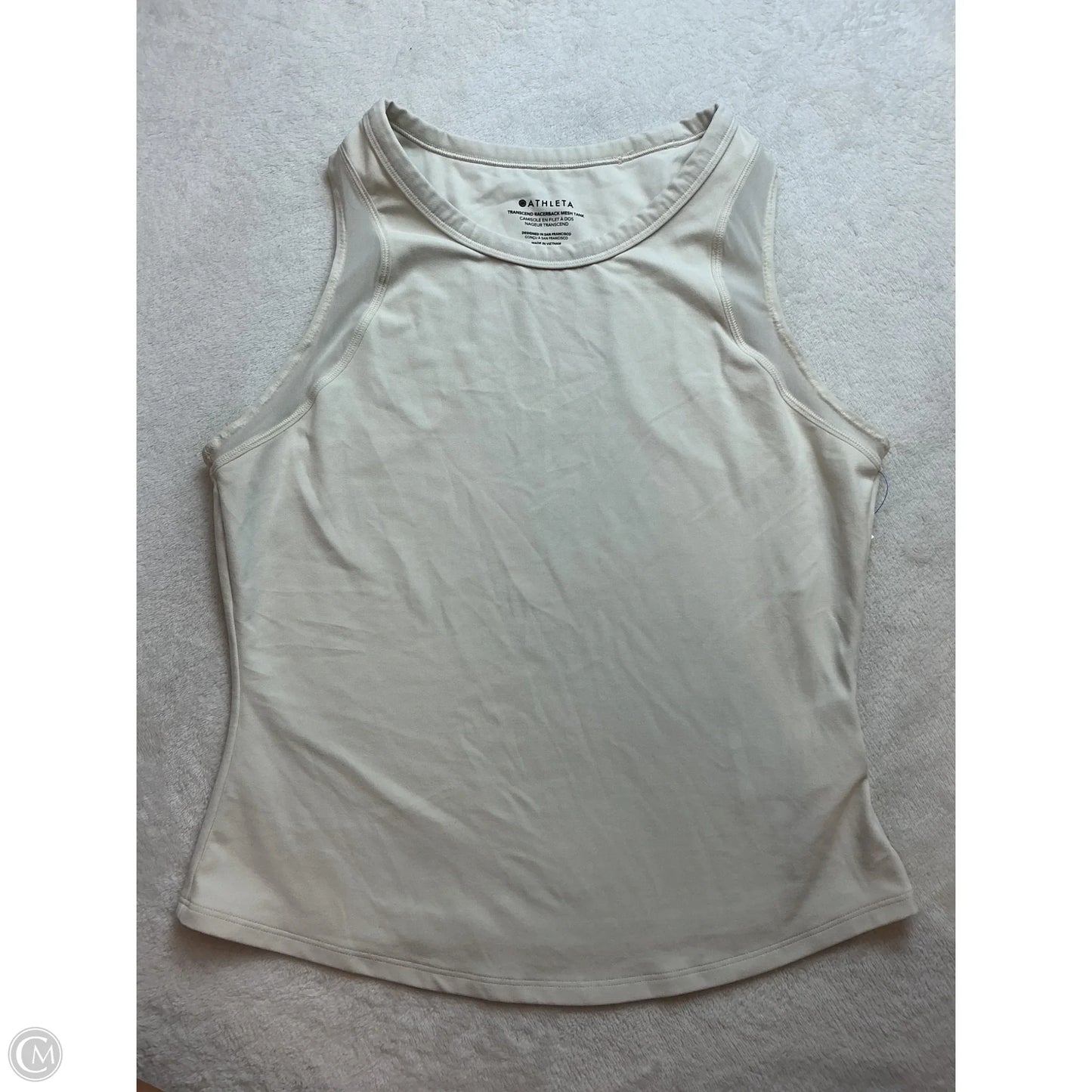 Athletic Tank Top By Athleta In Cream, Size: M