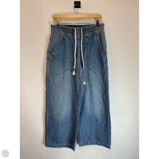 Jeans Wide Leg By We The Free In Blue Denim, Size: Xs