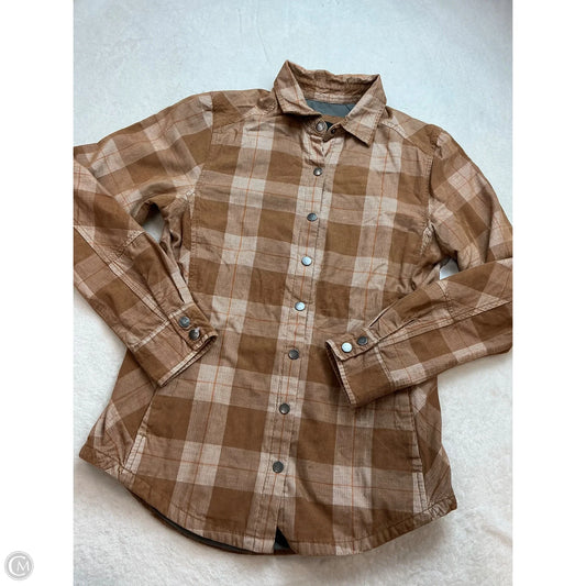 Top Long Sleeve By Prana In Brown, Size: Xs