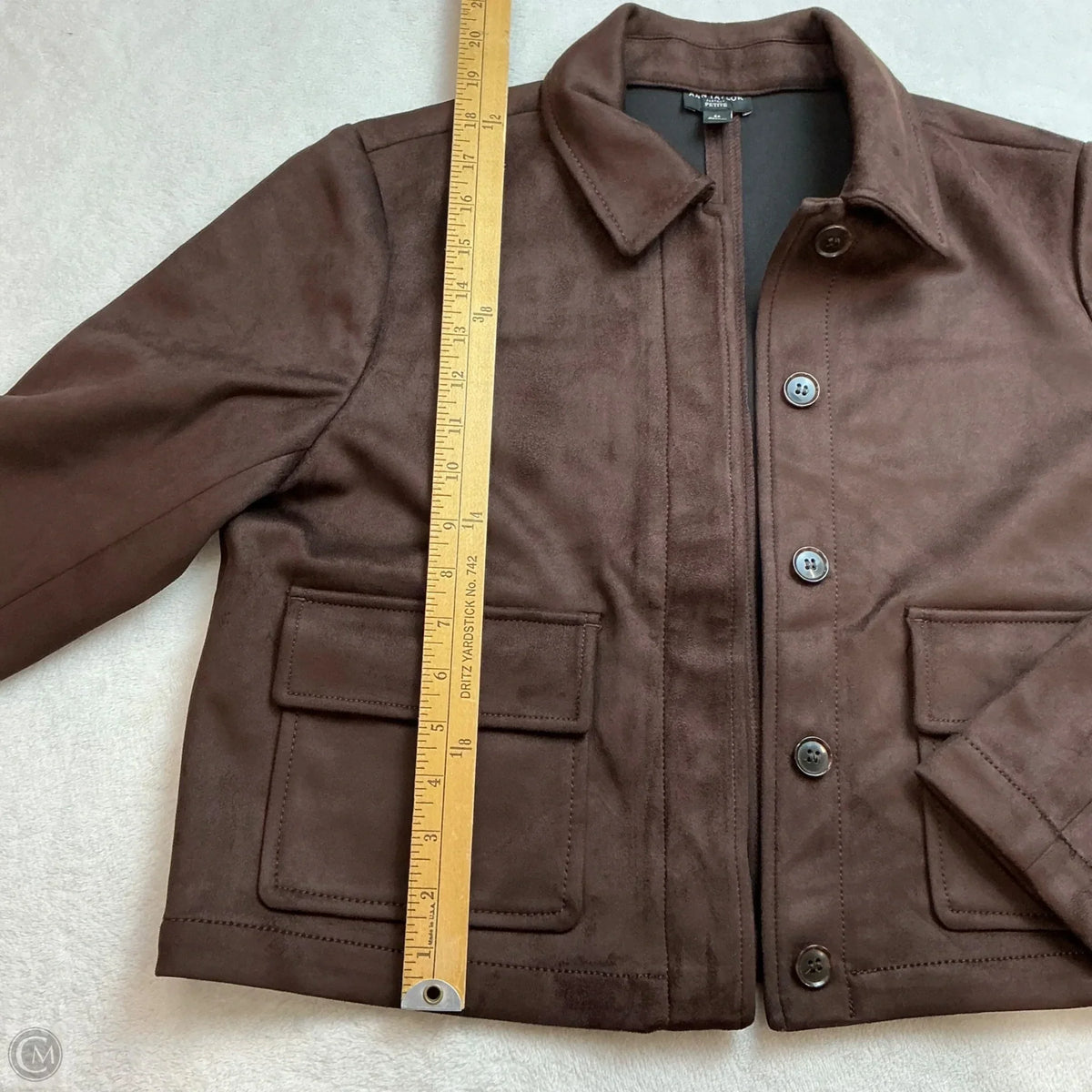Jacket Moto By Ann Taylor In Brown, Size: Mp