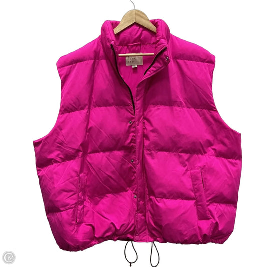 Vest Puffer & Quilted By A New Day In Pink, Size: 3x