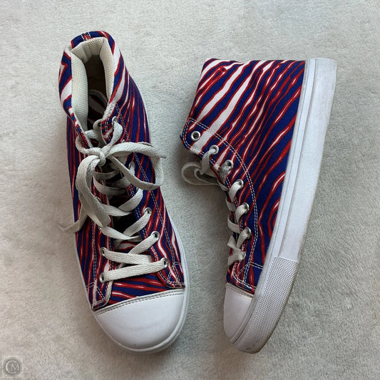 Shoes Sneakers By Clothes Mentor In Blue Red & White, Size: 6