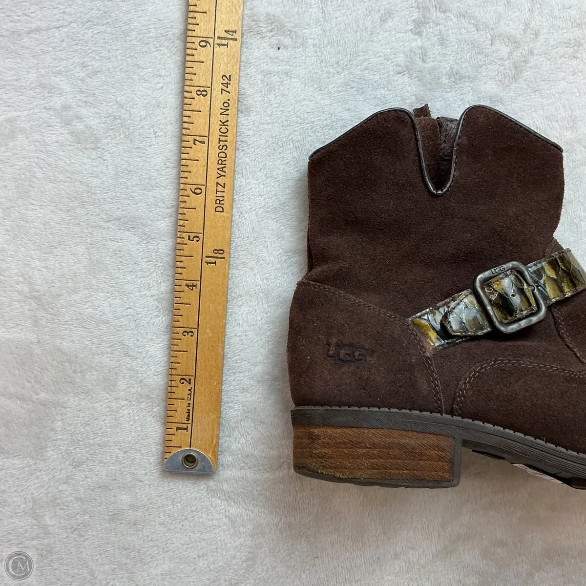 Boots Designer By Ugg In Brown, Size: 7.5