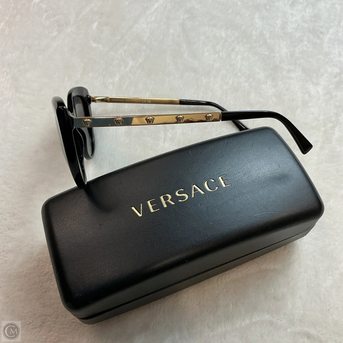 Sunglasses Luxury Designer By Versace, Size: