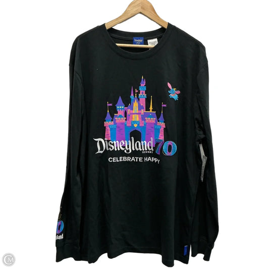 Top Long Sleeve By Disney In Black, Size: Xl