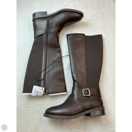 Boots Knee Flats By St Johns Bay In Brown, Size: 9.5