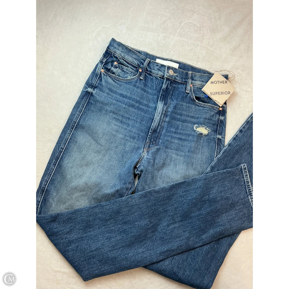 Jeans Designer By Mother In Blue Denim, Size: 8