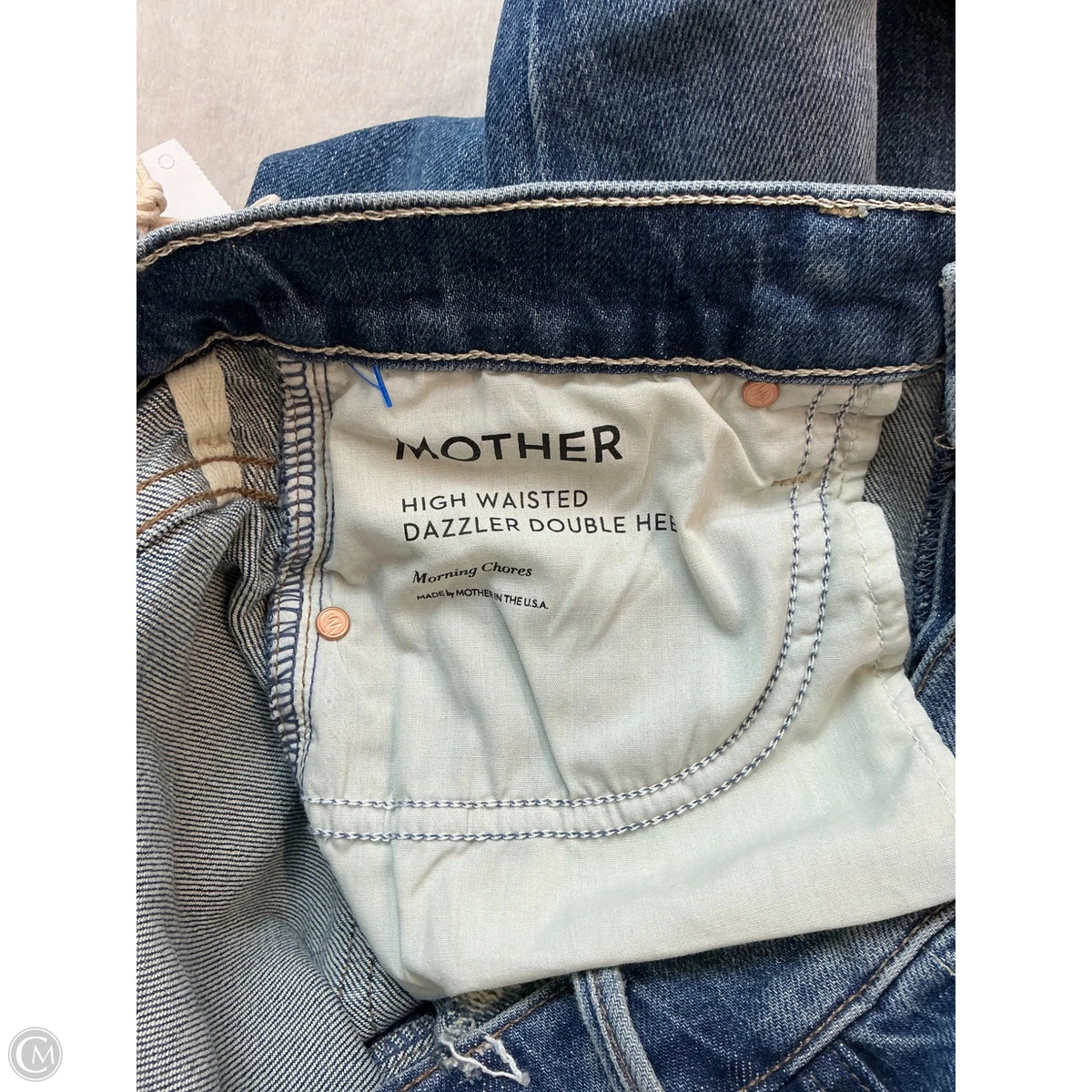 Jeans Designer By Mother In Blue Denim, Size: 8