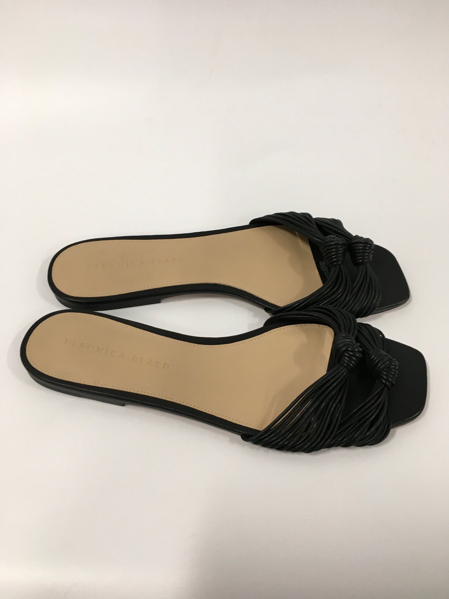 Black Sandals Flats Veronica Beard, Size 9