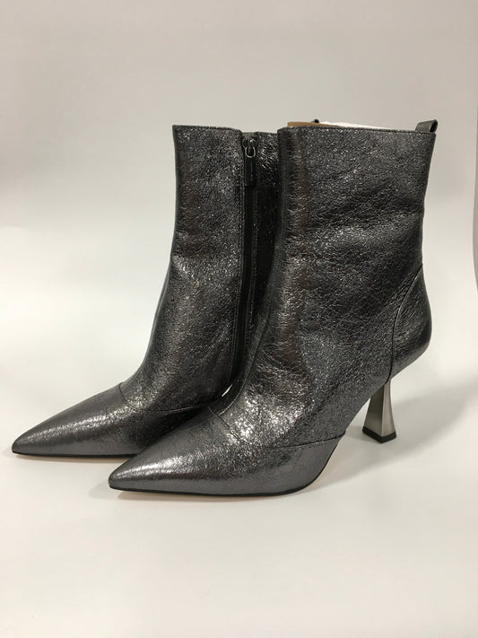 Metallic Boots Ankle Heels Michael Kors, Size 9.5