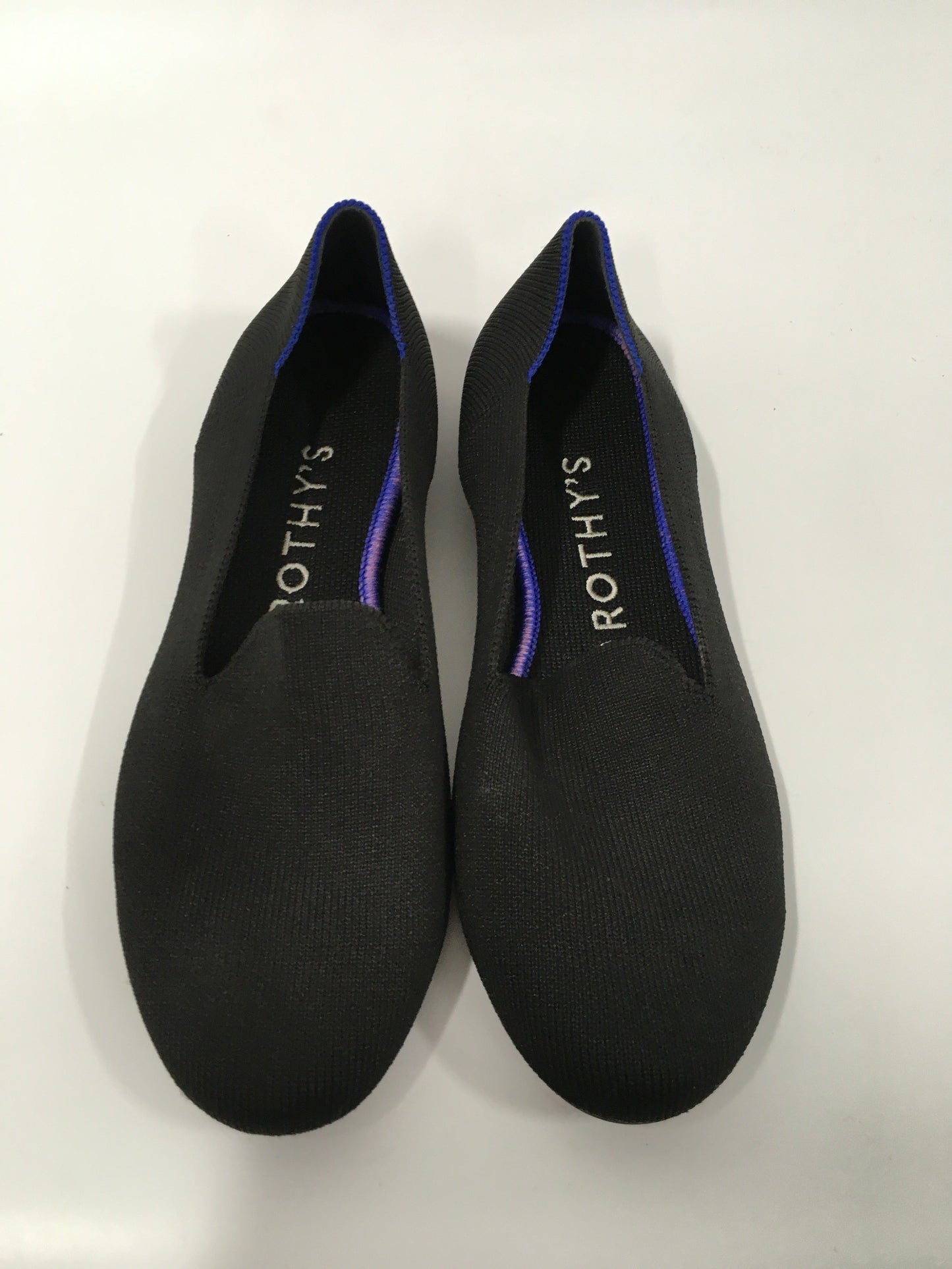 Black Shoes Flats Ballet Rothys, Size 7