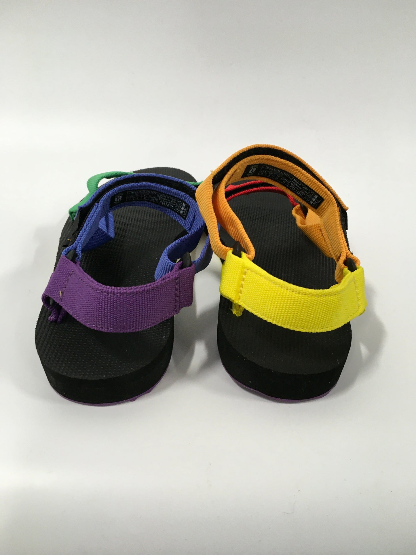 Rainbow Print Sandals Flats Teva, Size 8