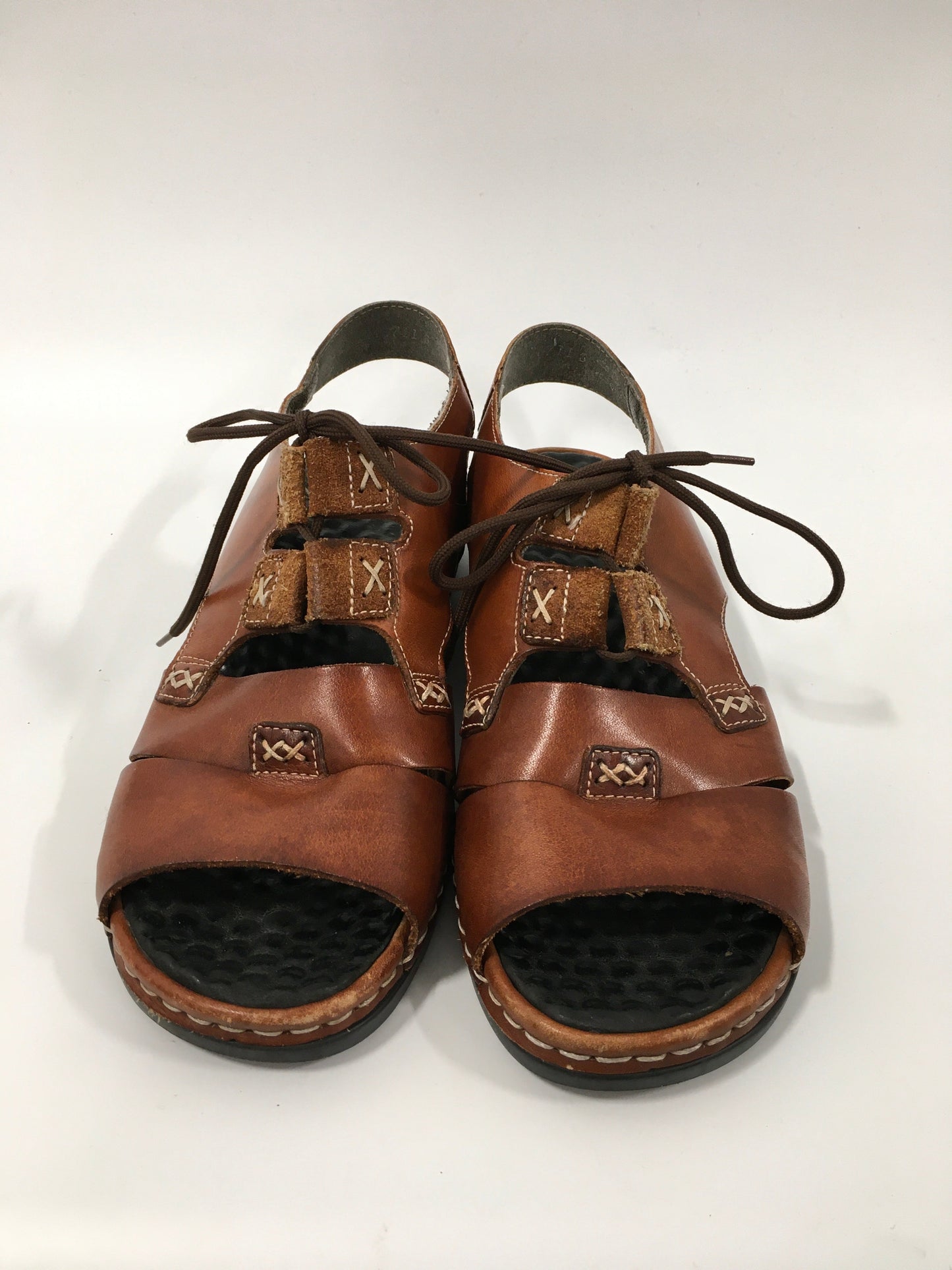 Brown Sandals Flats Clothes Mentor, Size 7.5