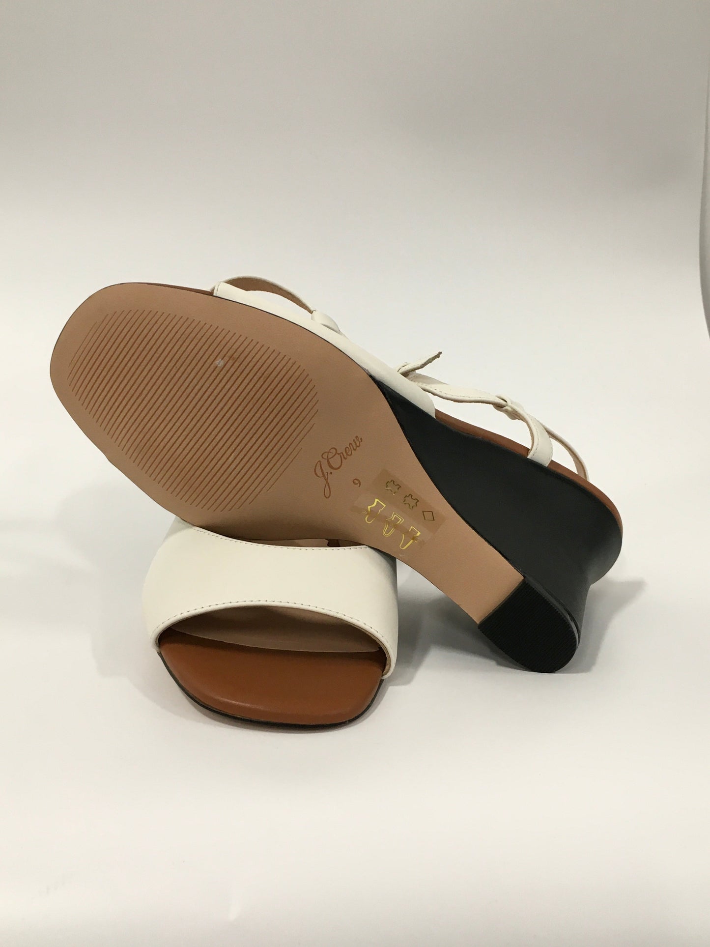 White Shoes Heels Wedge J. Crew, Size 9