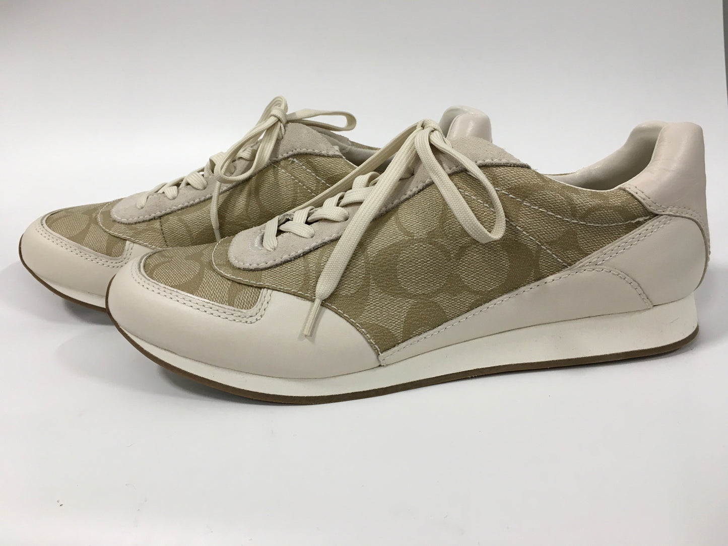 Cream Shoes Sneakers Coach, Size 10