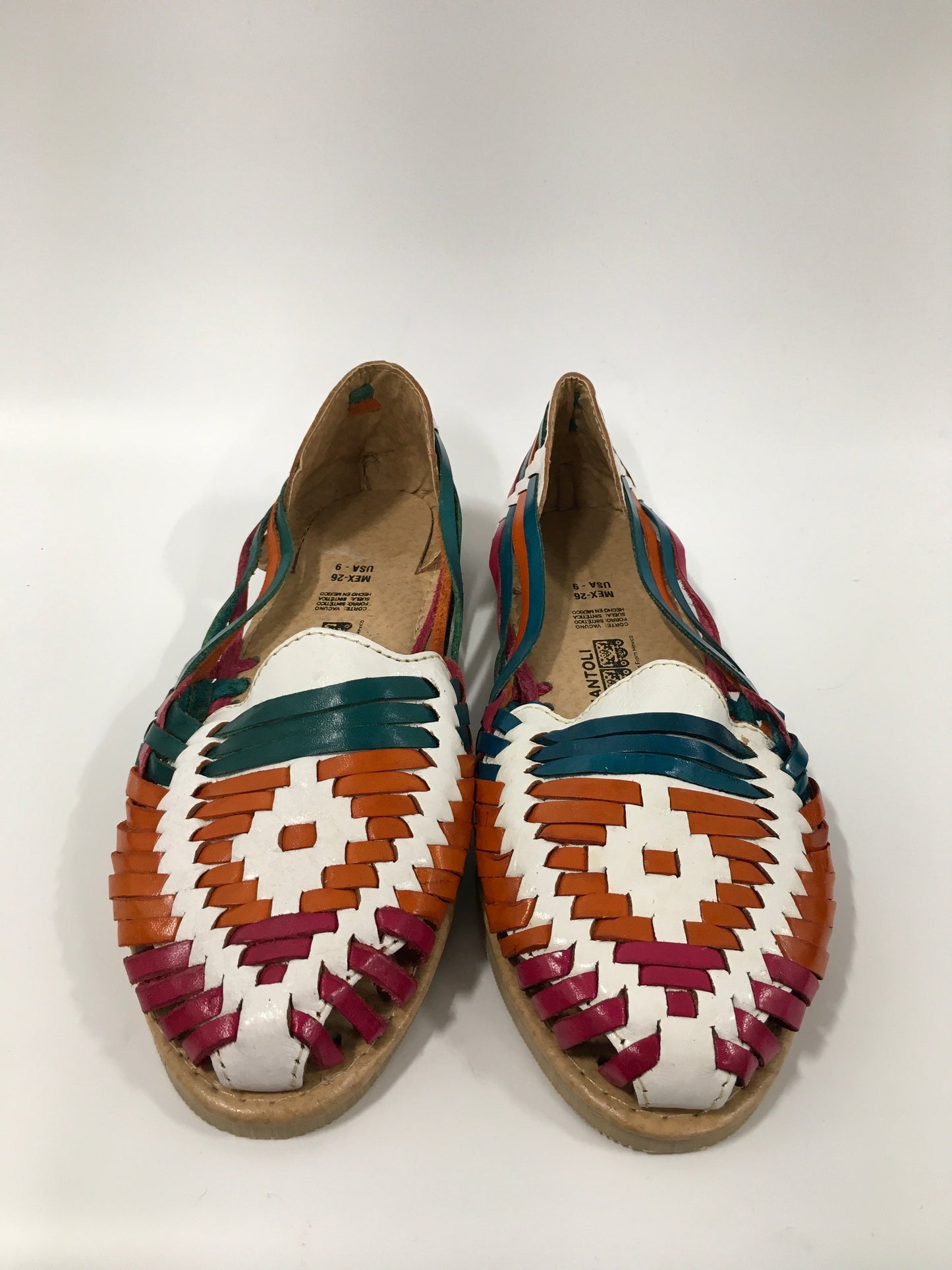 Multi-colored Shoes Flats Amantoli, Size 9