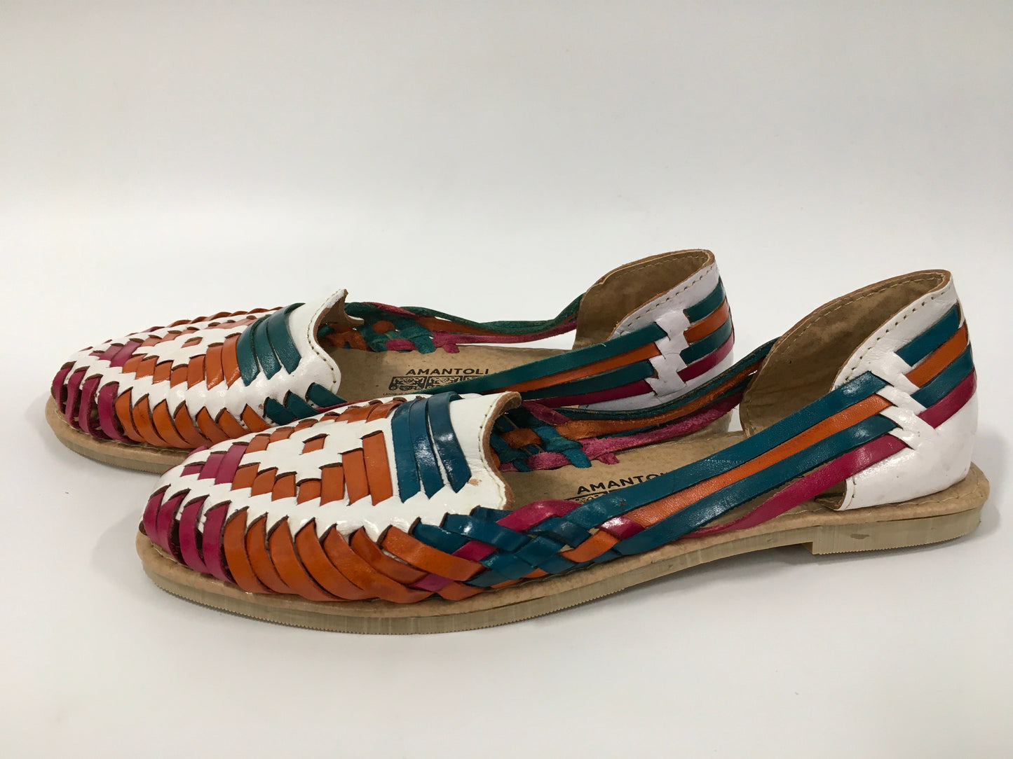 Multi-colored Shoes Flats Amantoli, Size 9