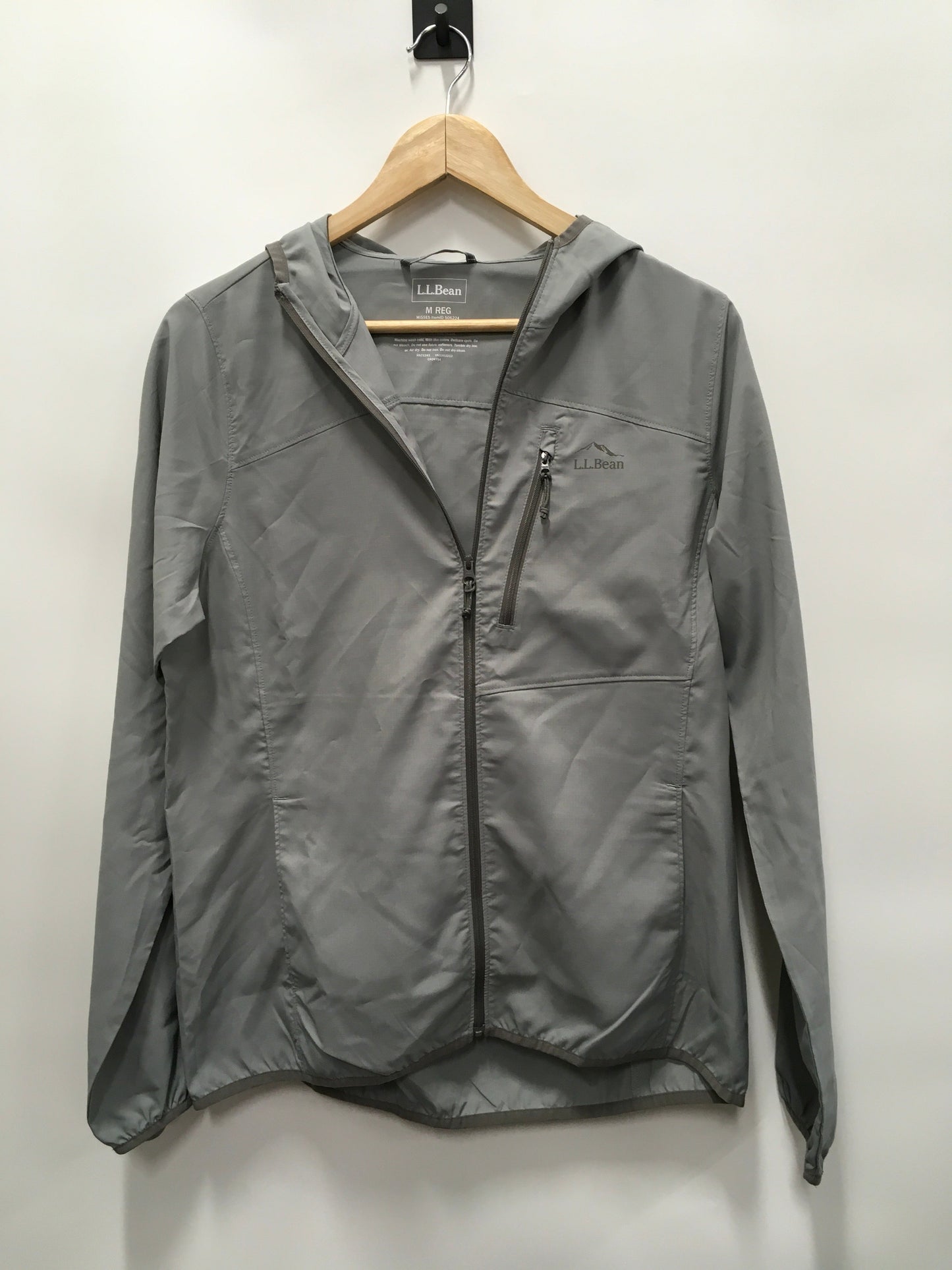 Grey Jacket Windbreaker L.l. Bean, Size M