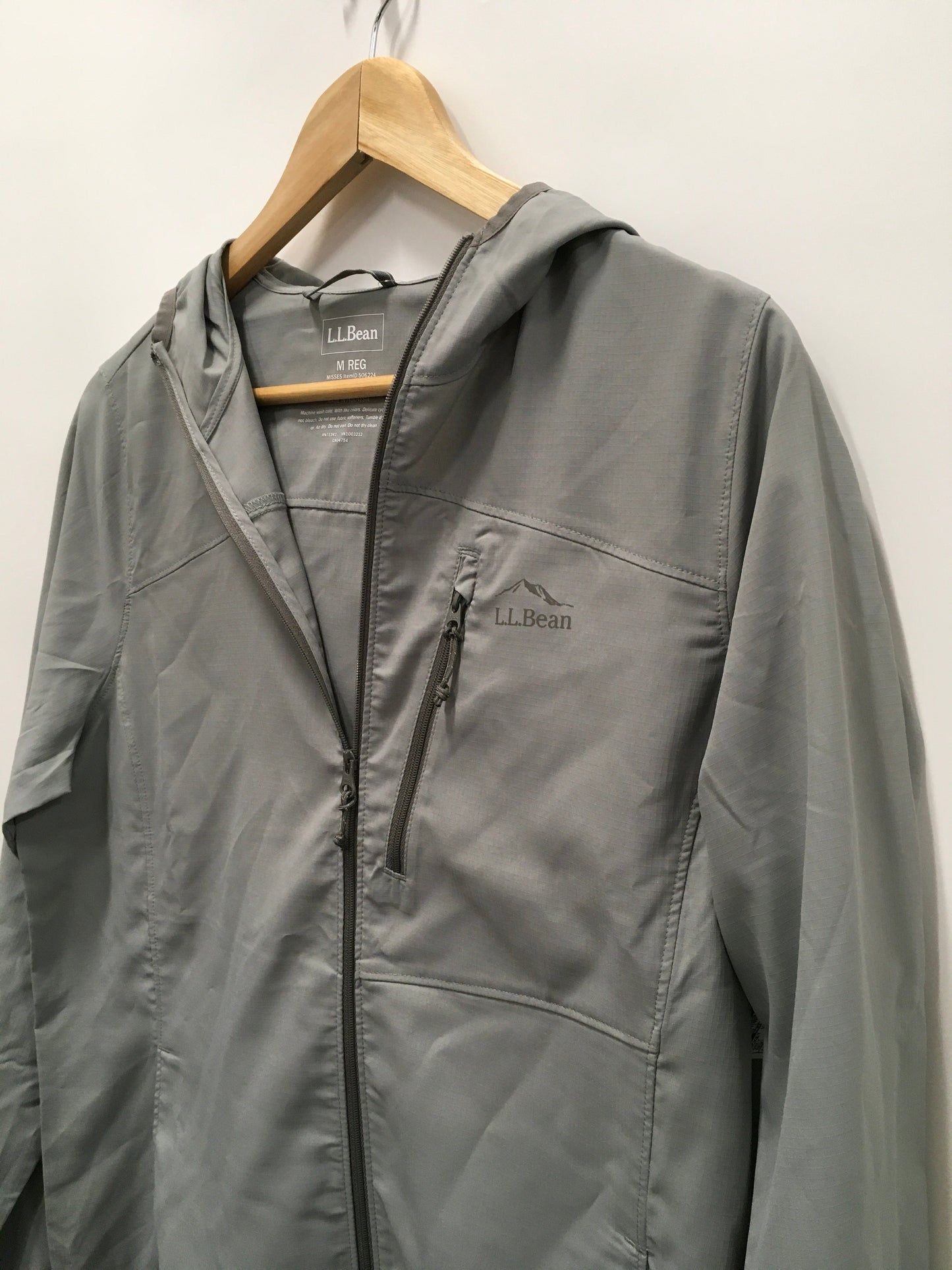Grey Jacket Windbreaker L.l. Bean, Size M