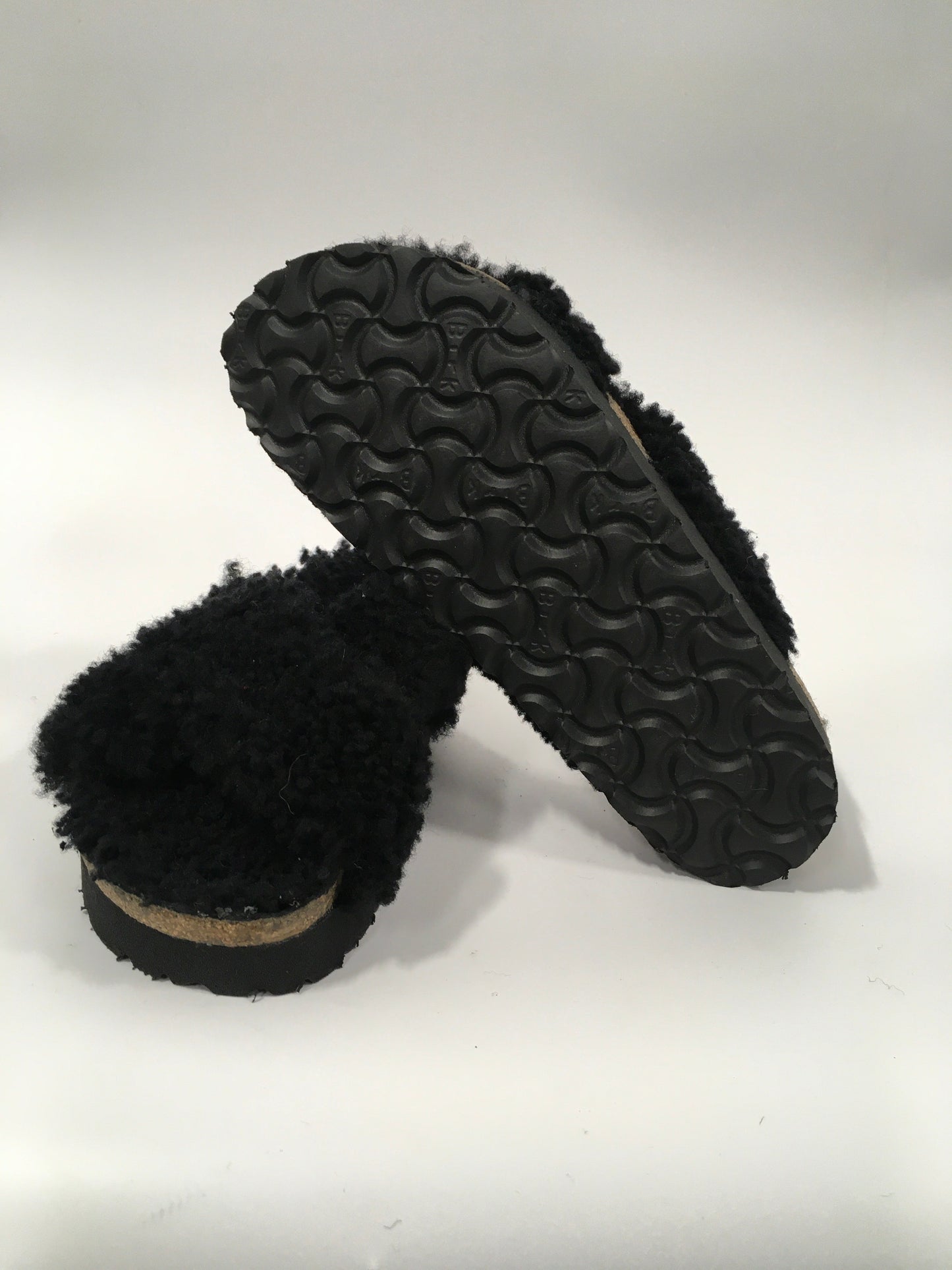 Black Sandals Flats Birkenstock, Size 6.5