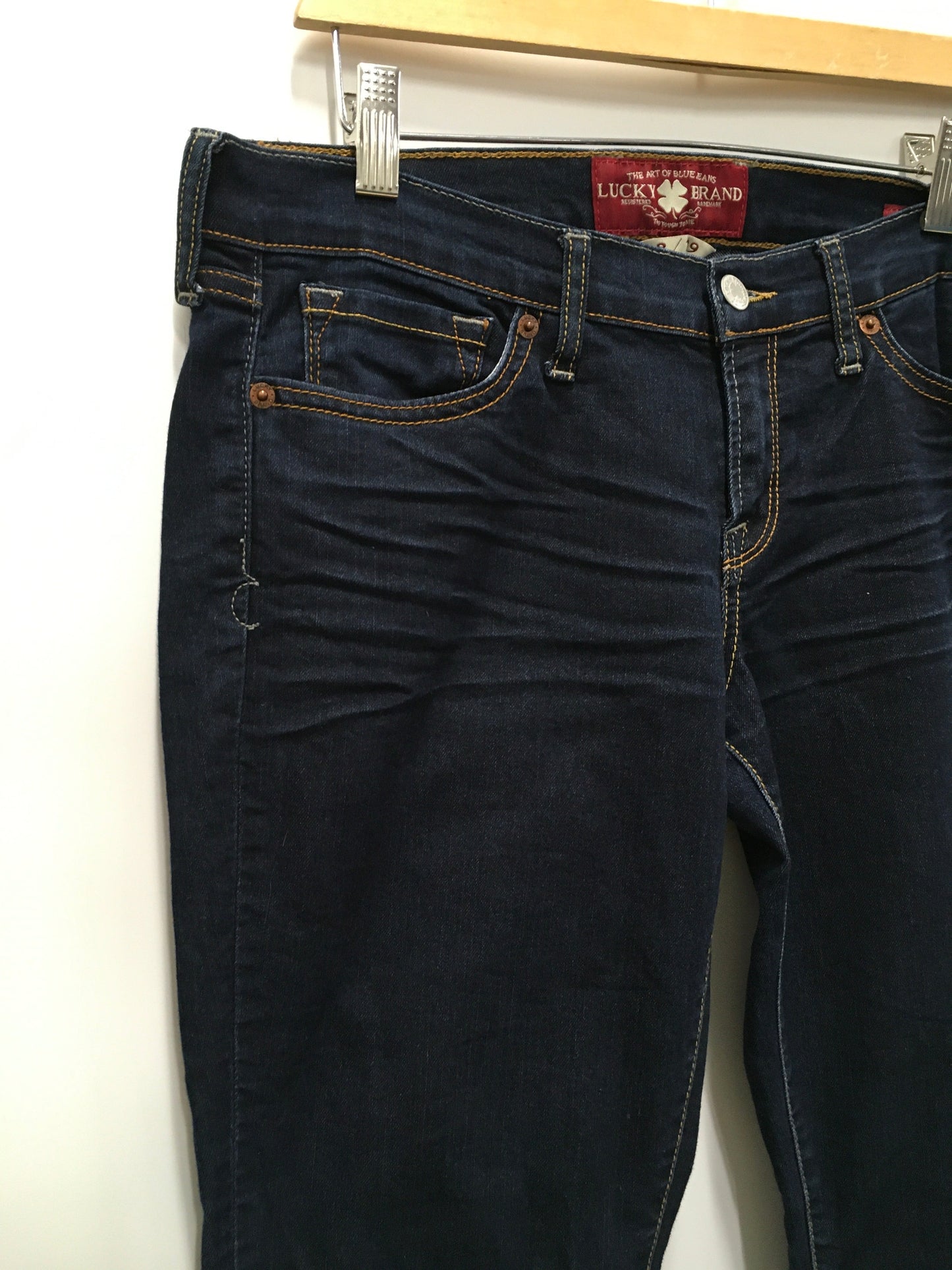 Blue Denim Jeans Skinny Lucky Brand, Size 8