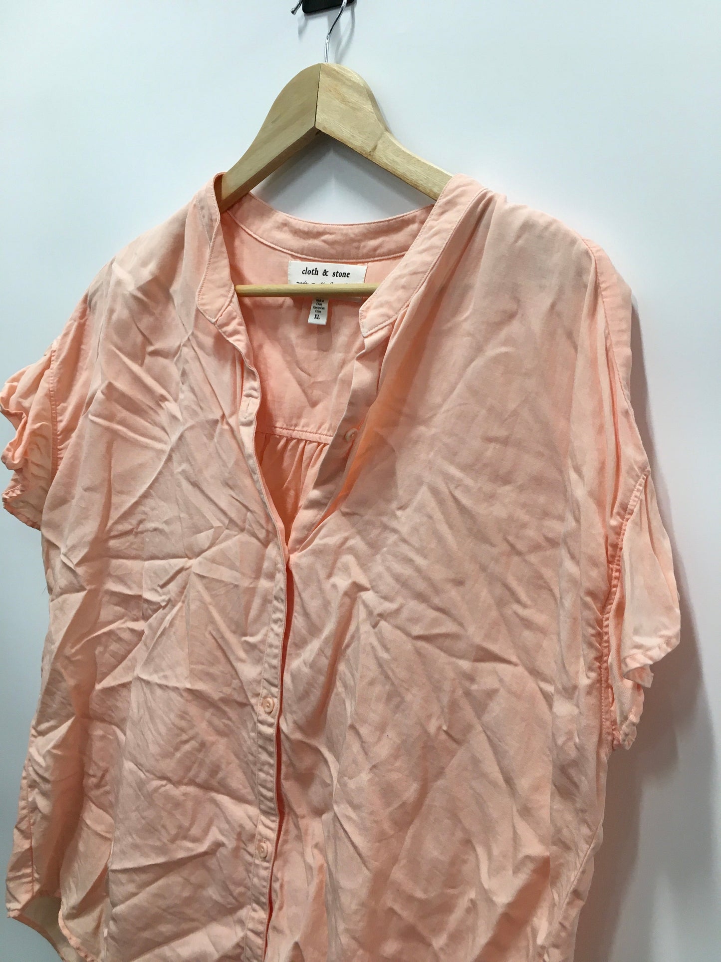 Peach Top Short Sleeve Cloth & Stone, Size Xl