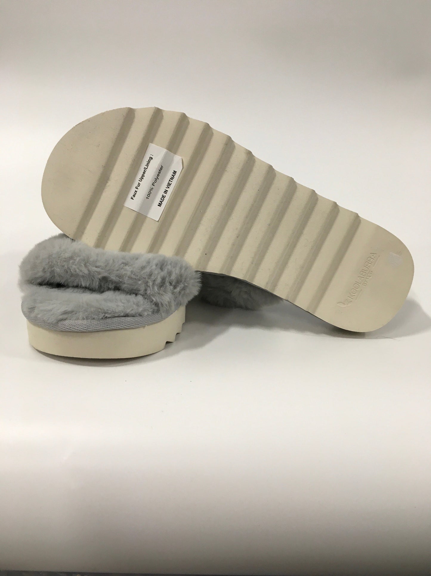 Grey Sandals Flats Koolaburra By Ugg, Size 8