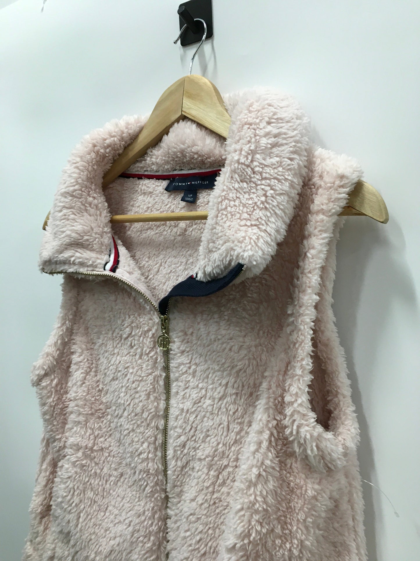 Pink Vest Faux Fur & Sherpa Tommy Hilfiger, Size S