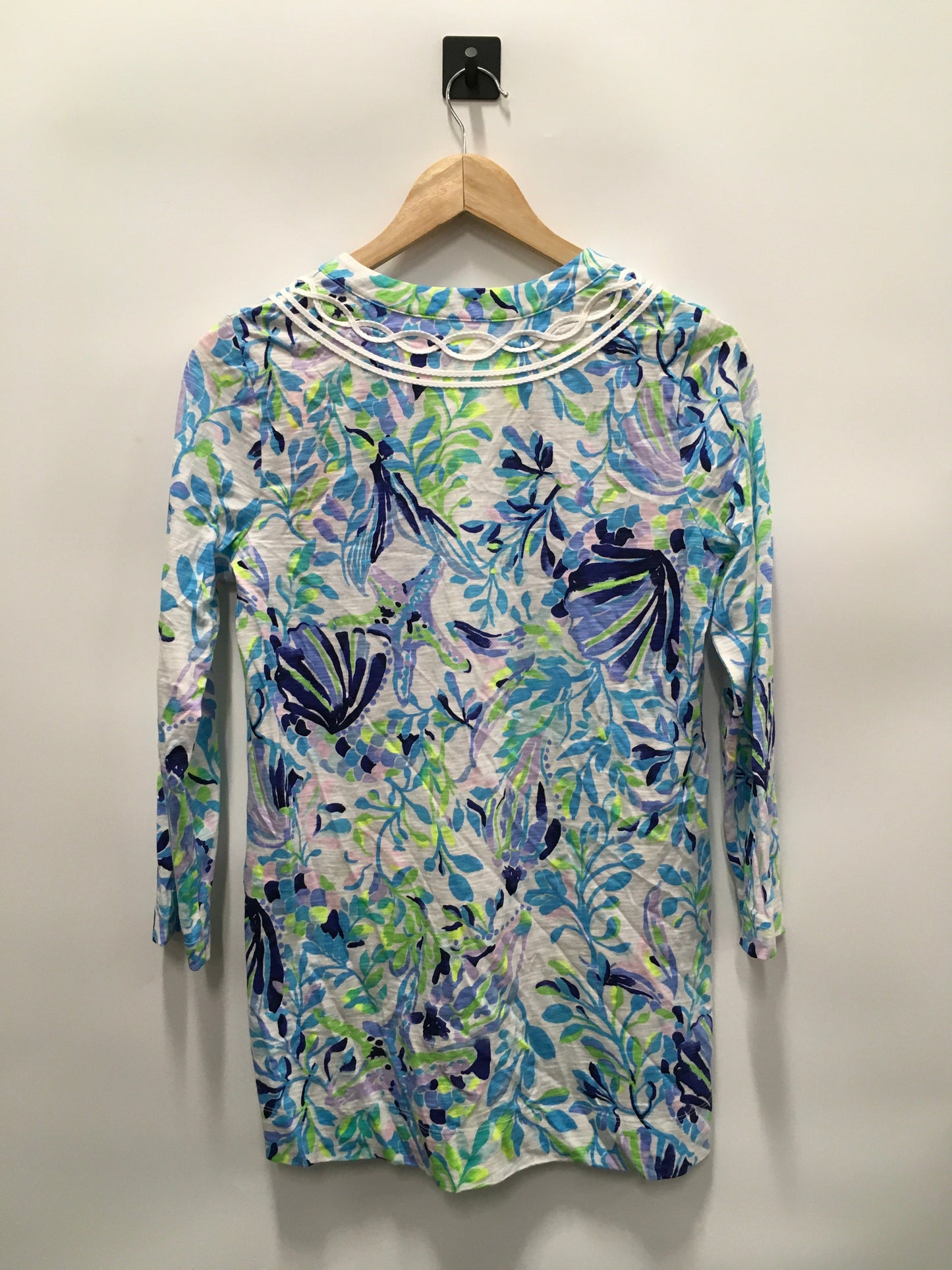 Blue & Green Top Long Sleeve Lilly Pulitzer, Size S