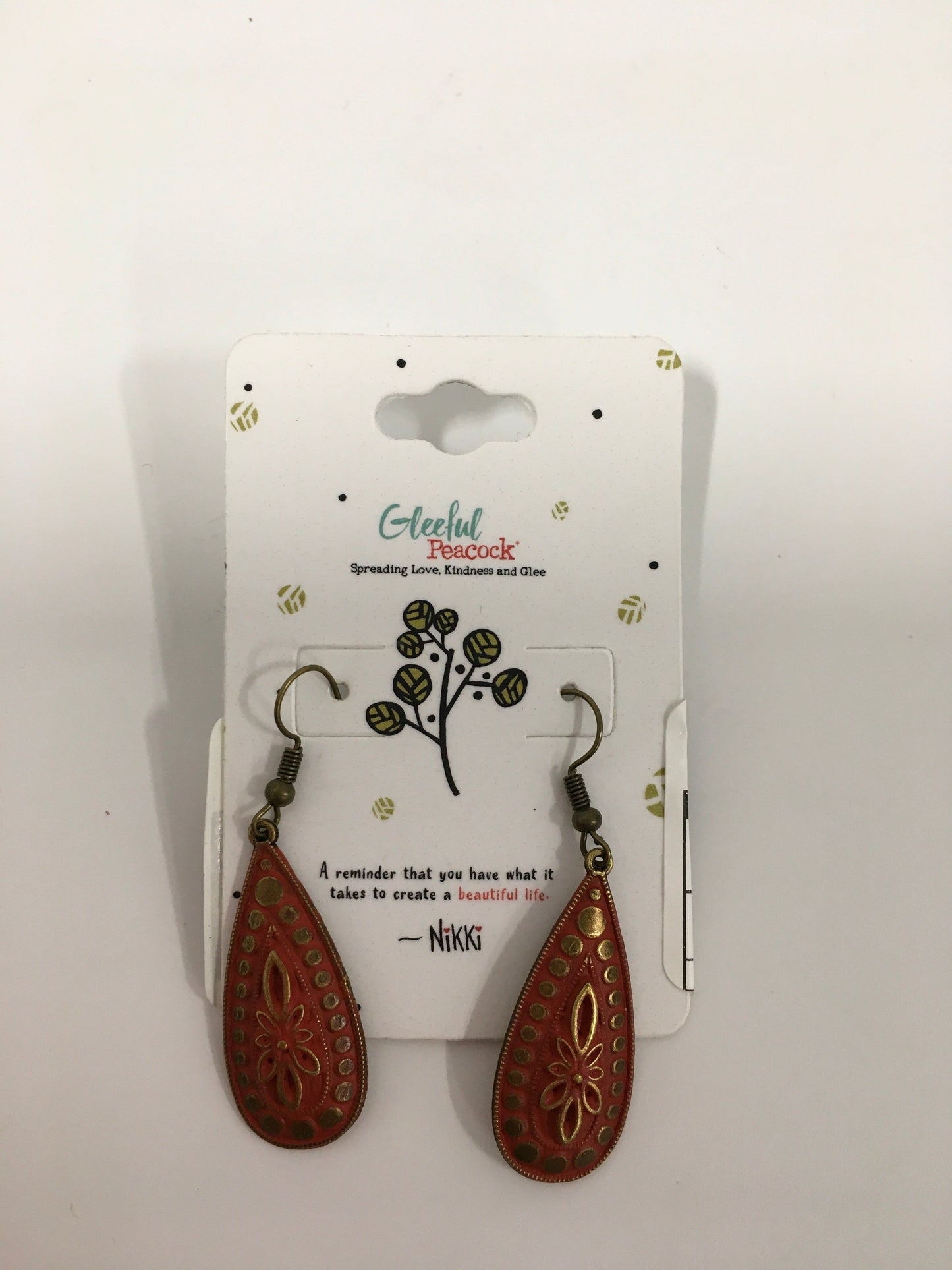 Earrings Dangle/drop Gleeful Peacock