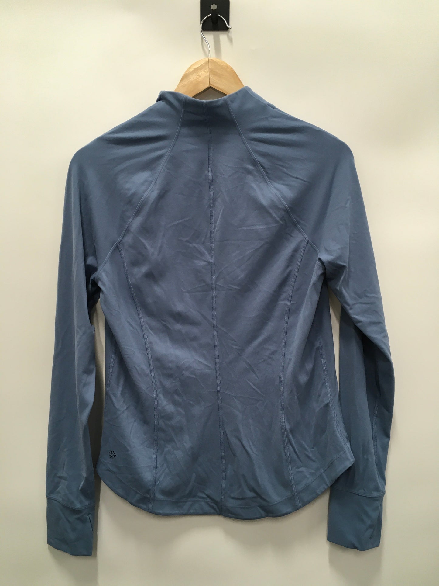 Athletic Top Long Sleeve Collar By Athleta In Blue, Size: M