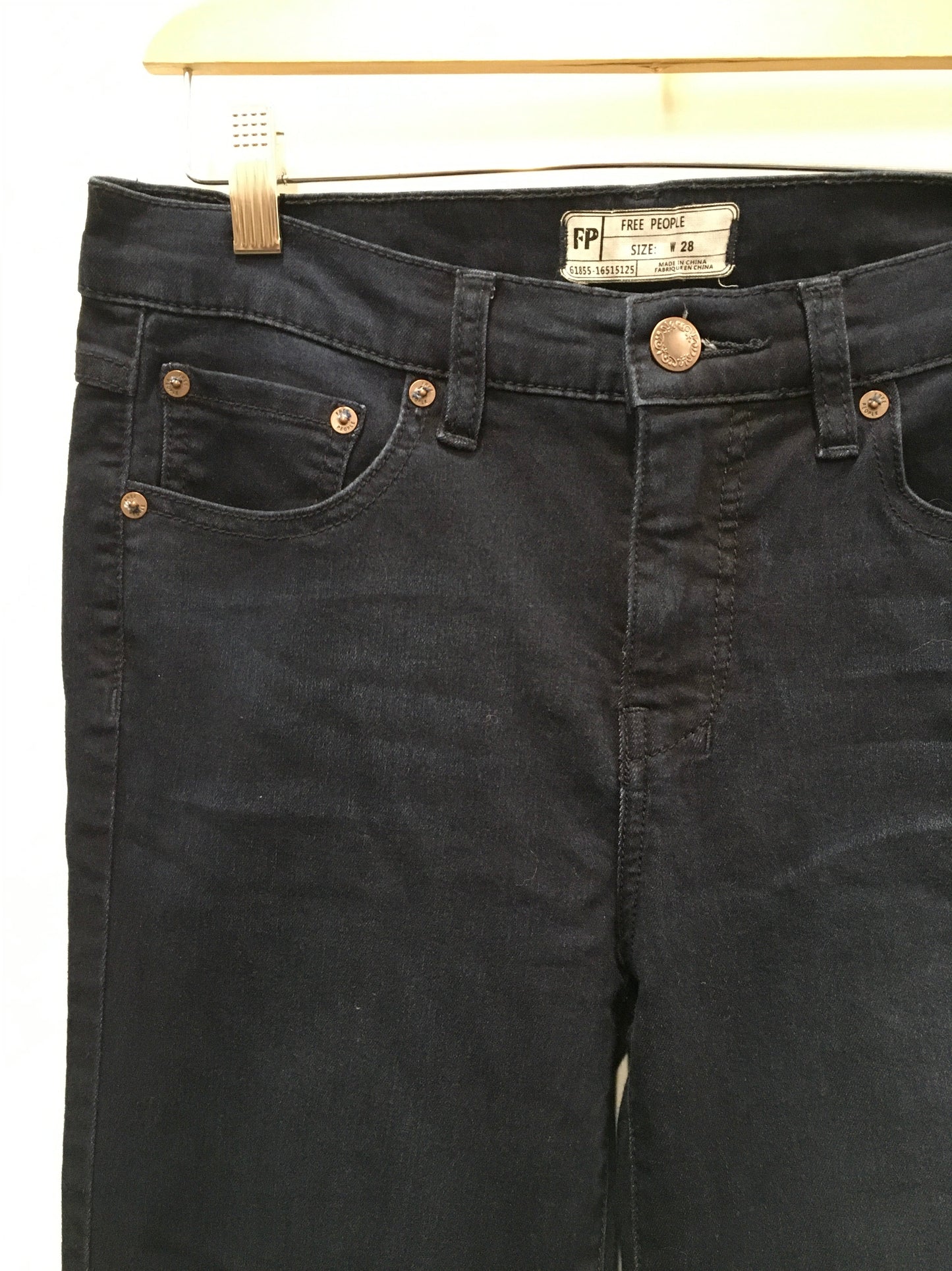 Blue Denim Jeans Flared Free People, Size 6