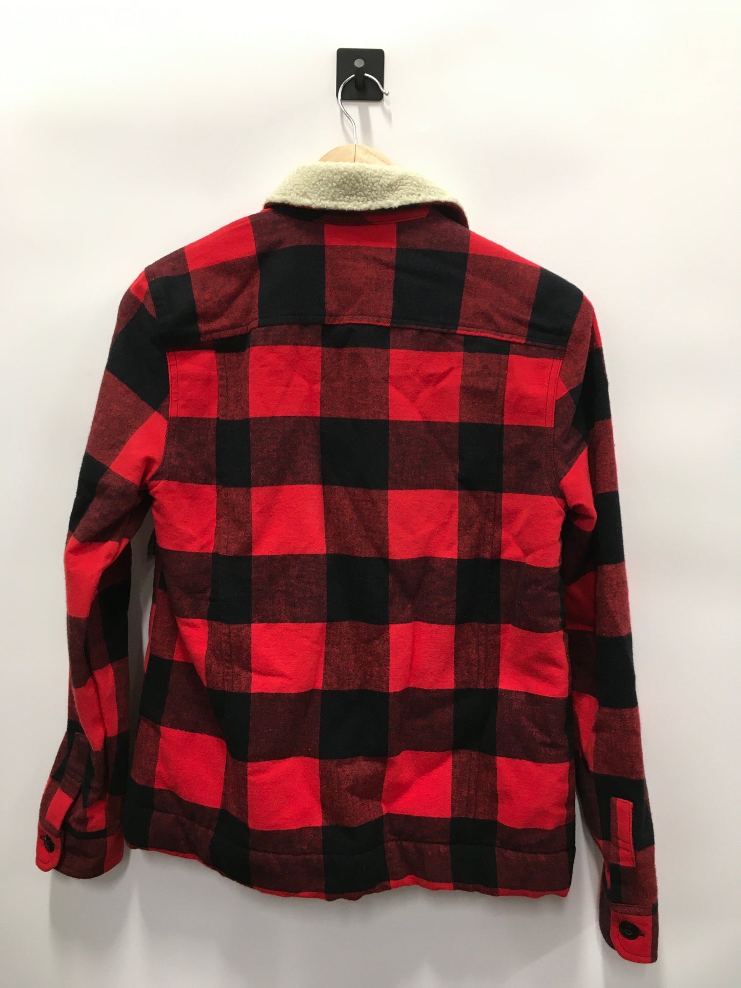 Plaid Pattern Jacket Fleece L.l. Bean, Size Xs