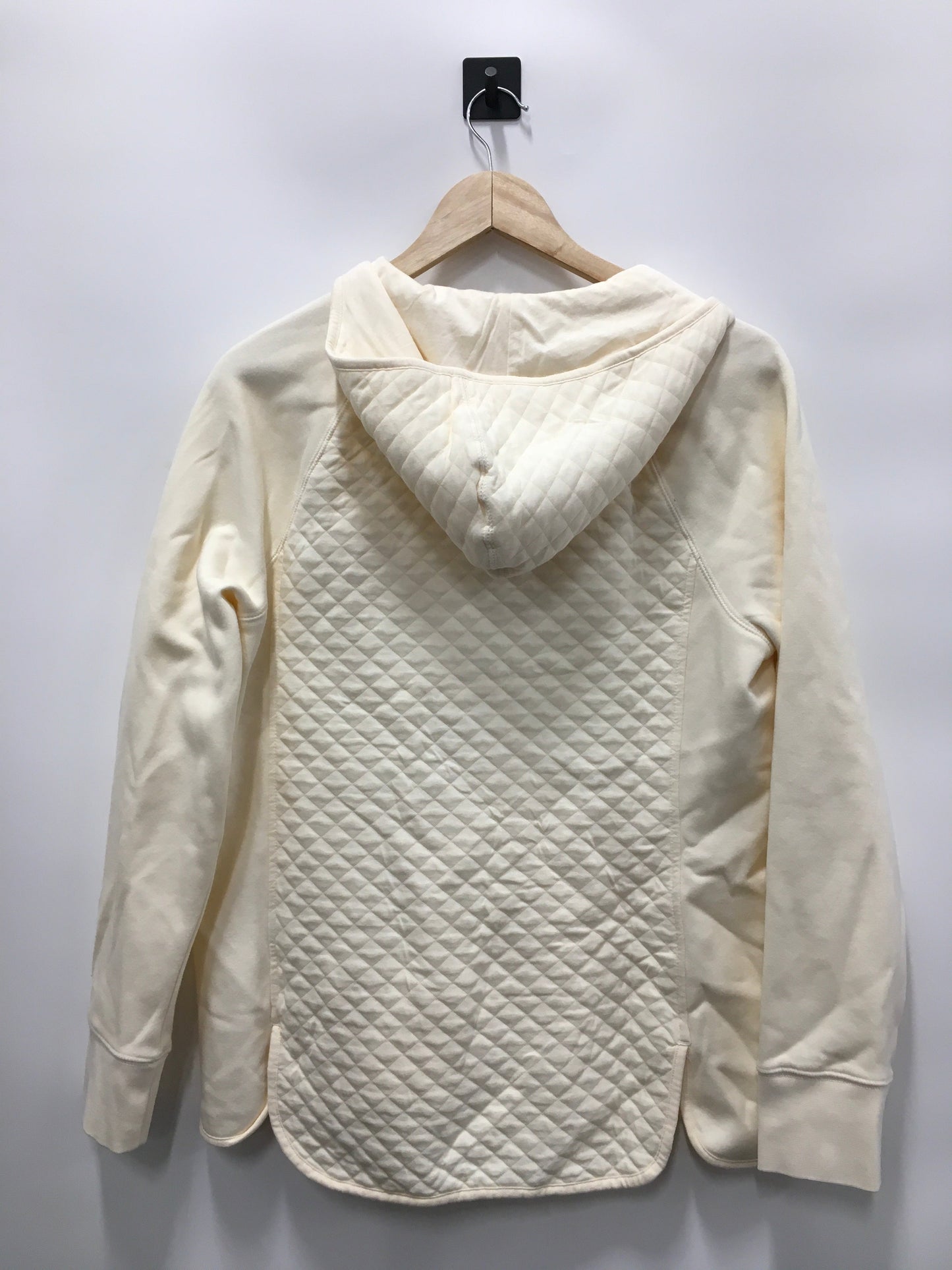 Cream Sweatshirt Hoodie L.l. Bean, Size M