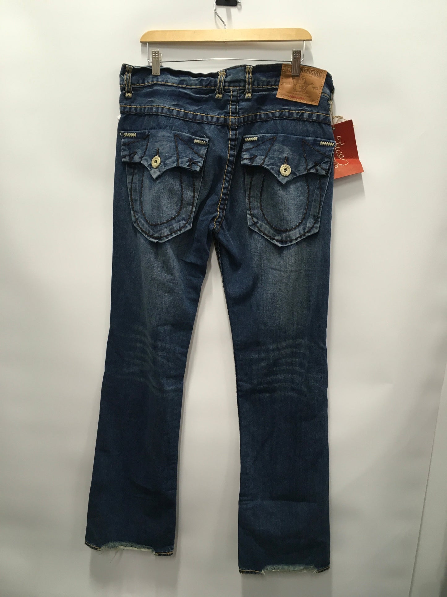 Jeans Straight By True Religion In Blue Denim, Size: 14