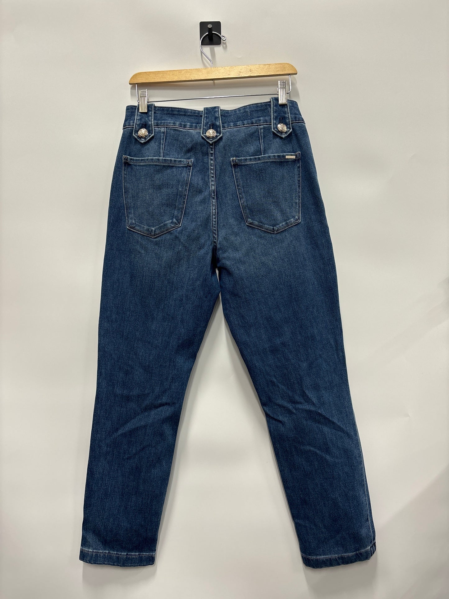 Jeans Straight By White House Black Market In Blue Denim, Size: 10tall