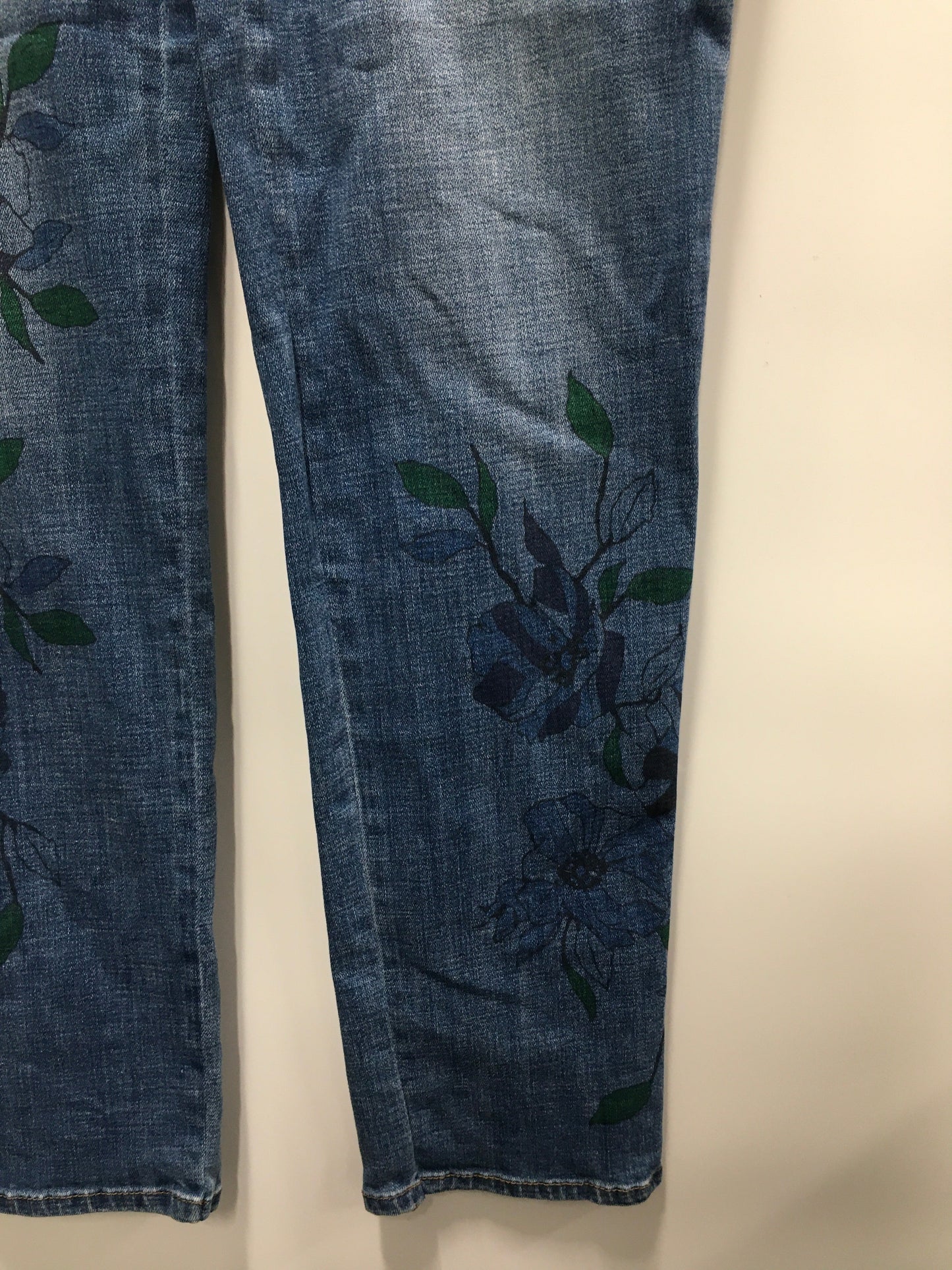 Blue Denim Jeans Skinny Chicos, Size 8tall