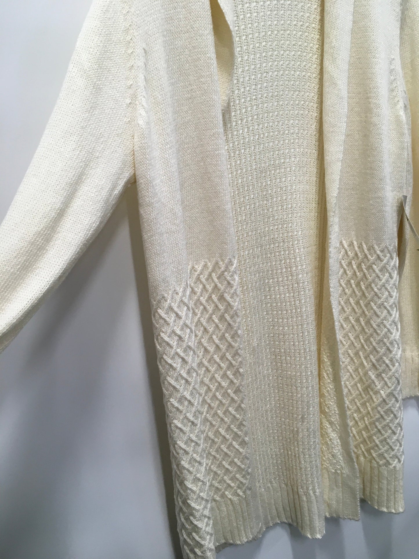 Sweater Cardigan By Chicos In Cream, Size: M