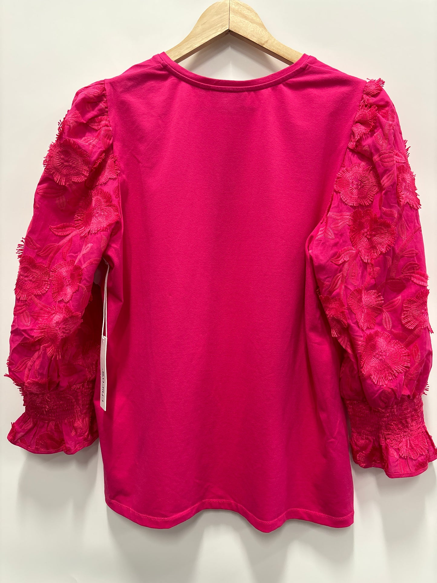 Top Long Sleeve By Chicos In Pink, Size: L